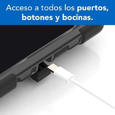 Funda Para Tablet Brobotix 6005200 Protector C/Correa Uso Rudo Giro 360º P/Lenovo M10 10.1 C/Mica 3Rd Tb-328Fu/Tb-328Xu