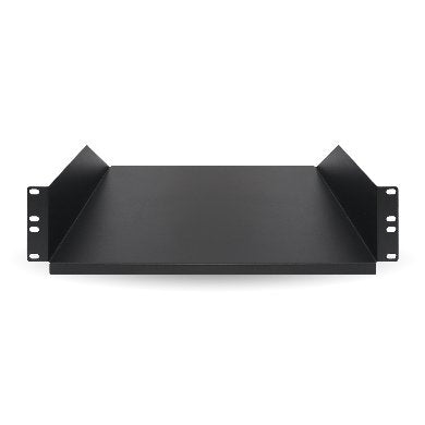 Charola Lisa Para Rack 2U X 35 Cms Brobotix 830733 Negro Acero 20 Kg