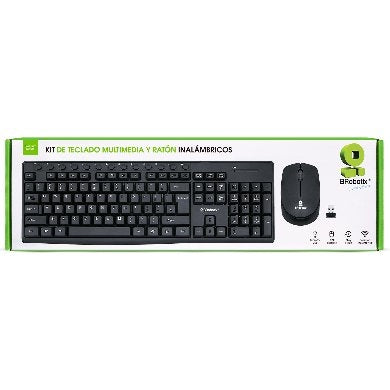 Kit De Teclado Multimedia Y Raton Brobotix 963111 Mouse Inalámbrico 10 1600 Dpi