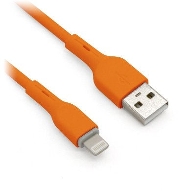 Cable Lightning Brobotix 963134 Usb V2.0. Lightning. Naranja 1M