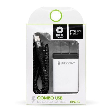 Cargador Brobotix Usb C/Cable Tipo Rápida 963325 Negro Pared V 1