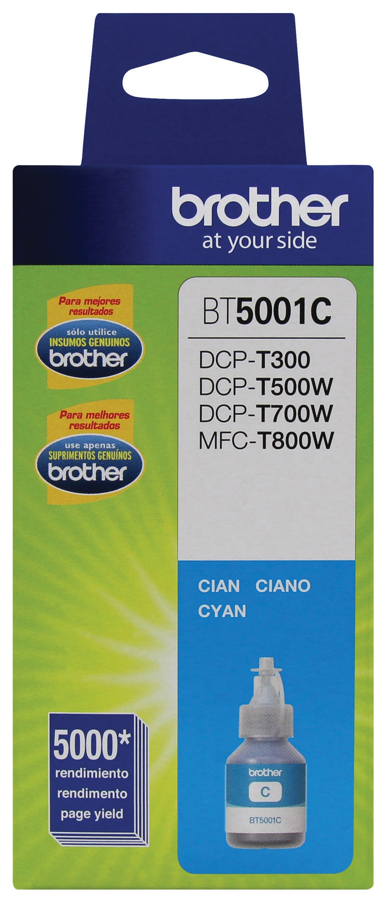 Tóner Brother Bt5001C Botella De Tinta Cyan