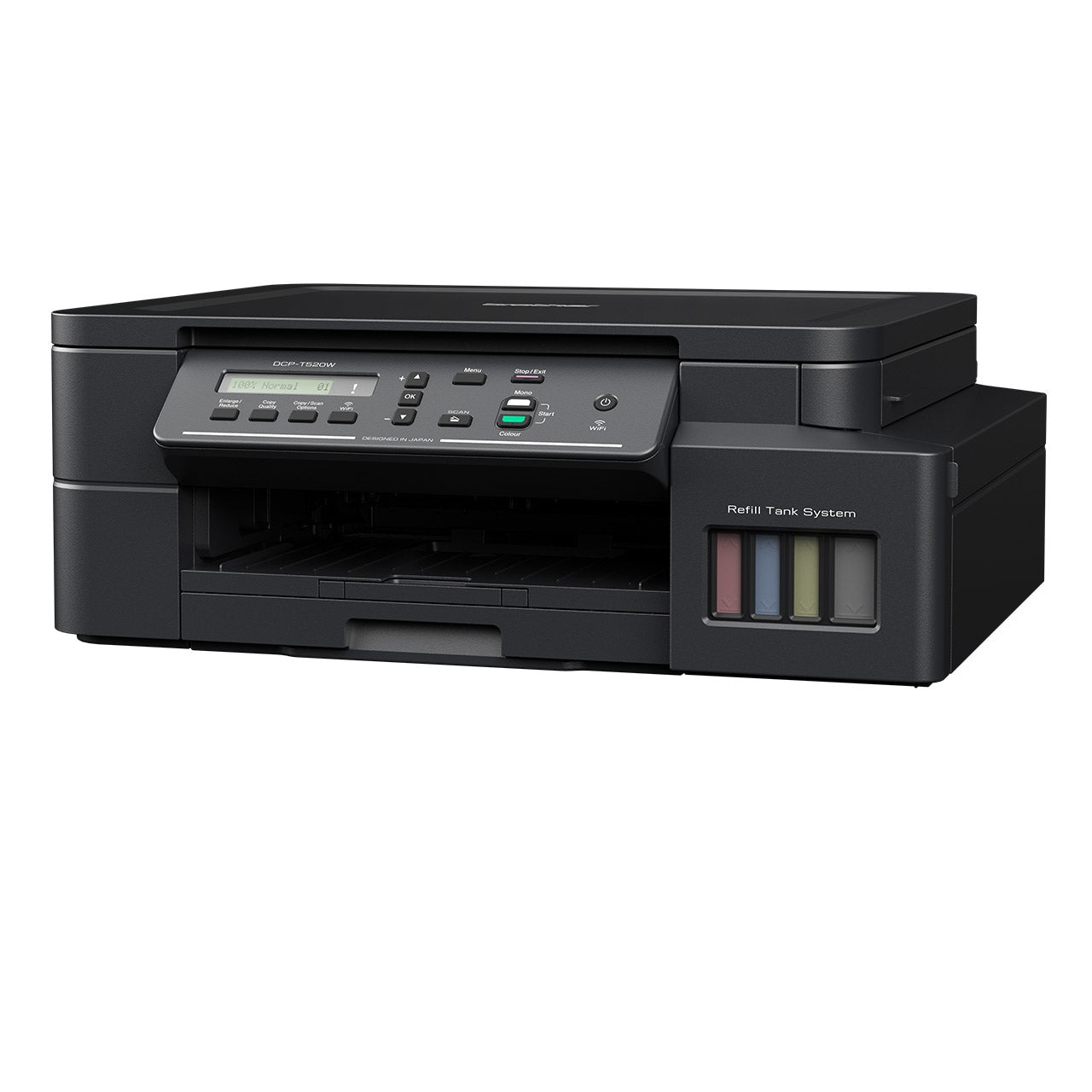 Multifuncional Brother Dcpt520W Tinta Continua 30 Ppm Negro/12 Color Wifi Cama Plana Tamaño Carta Easy Setup