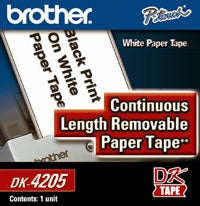 Rollo De Etiqueta Brother Dk4205 Continua 2-3/7"(62Mm)