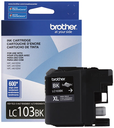 Cartucho Brother Lc103Bk De Tinta Negro