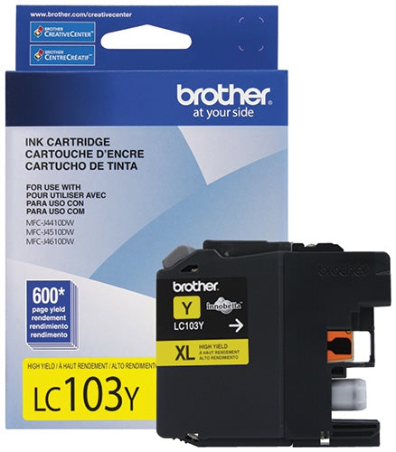 Cartucho Brother Lc103Y De Tinta Amarillo