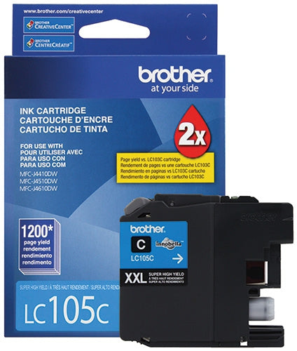 Cartucho Brother Lc105C De Tinta Cyan