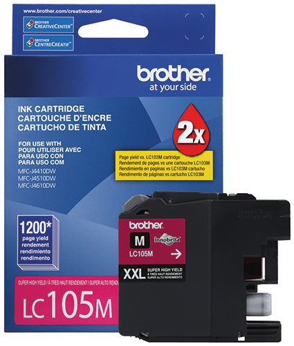 Cartucho Brother Lc105M De Tinta Magenta