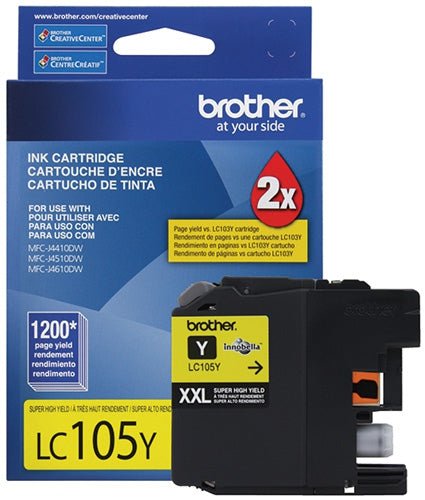 Cartucho Brother Lc105Y De Tinta Amarillo