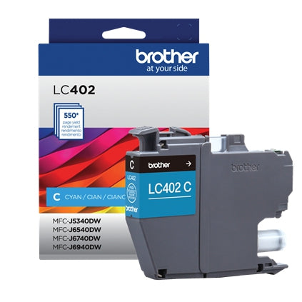 Cartucho Brother Lc402C De Tinta Cyan