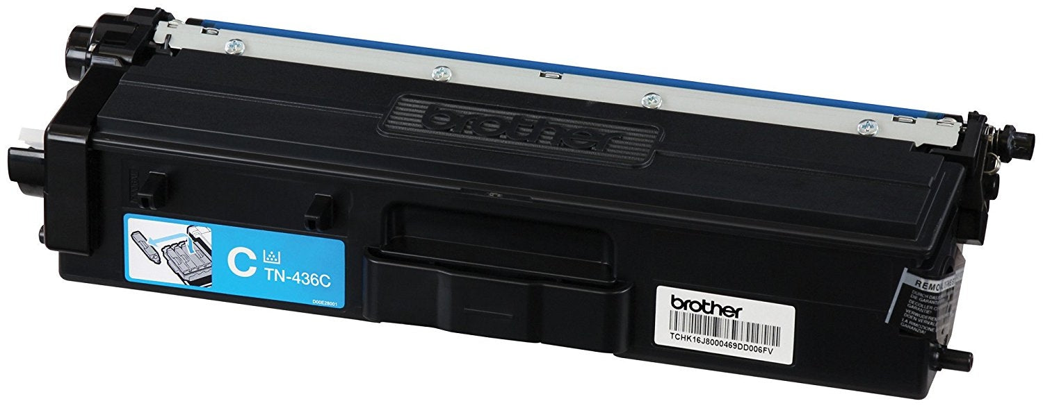 Tóner Brother Tn436C Valor Cyan Rendimiento Aproximado 6500 Páginas