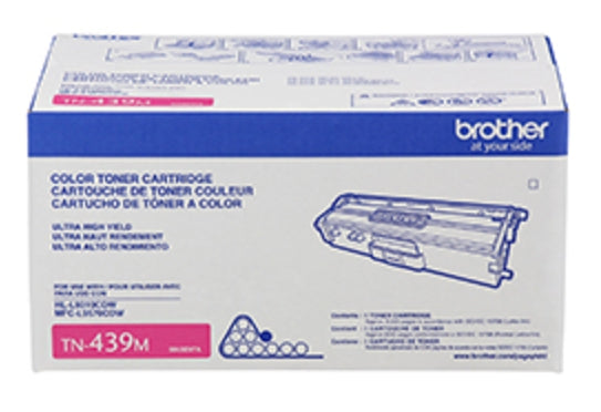 Tóner Brother Tn439M Valor Magenta Rendimiento Aproximado 9000 Páginas Compatible Con Hll9310Cdw Mfcl9570Cdw