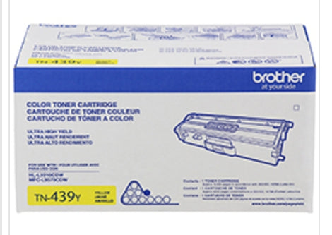 Tóner Brother Tn439Y Valor Amarillo Rendimiento Aproximado 9000 Páginas Compatible Con Hll9310Cdw Mfcl9570Cdw