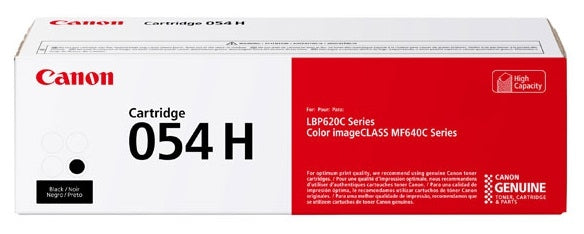 Toner Canon 054 H Negro, Rendimiento 3,100 Paginas, Compatible Con Lbp622Cdw, Mf644Cdw.