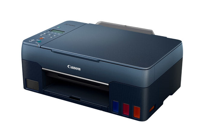 Multifuncional Canon Pixma G3160 Navy, Color, Tinta Continua, 11 Ipm B/N A Color 6 Ipm, Wifi, Bandeja 100 Hojas, Consumible Gi-11