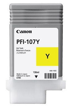 Tanque De Tinta Canon Pfi-107Y Amarillo Inyección Ampolla