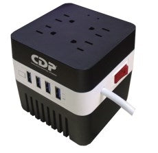 Regulador De Voltaje Cdp Ru-Avr604 Negro 600 Va