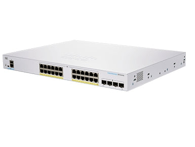Switch Cisco Business Cbs, 24 Puertos 10/100/1000 Mbps, Administrable, 4 Puertos Sfp, Full 370W Poe, Capa 3