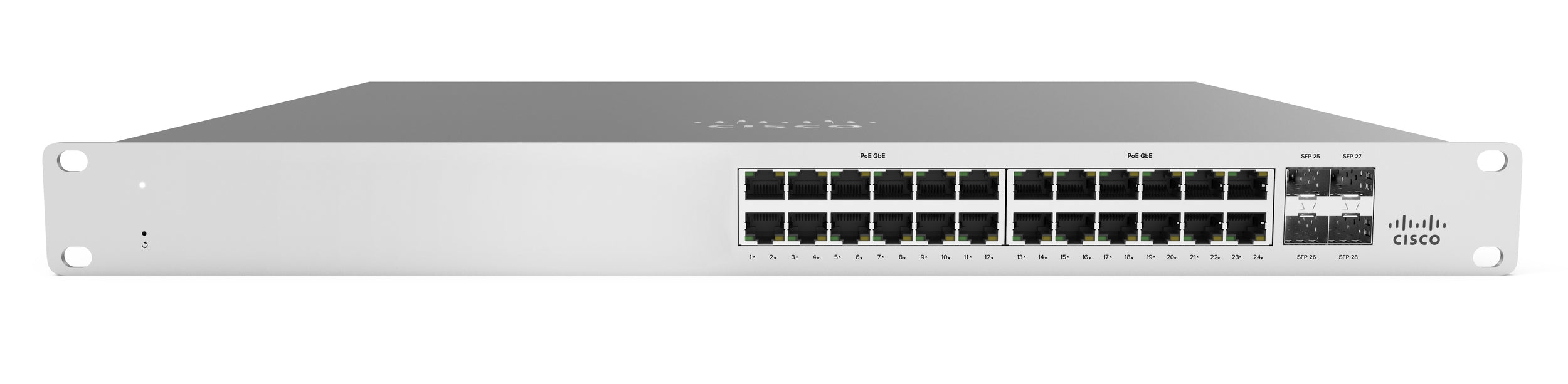 Switch Cisco Meraki 24 X 10/100/1000Base-T Ethernet Rj45, 4 X 1G Sfp Uplink  (Requiere Licenciamiento Obligatorio)