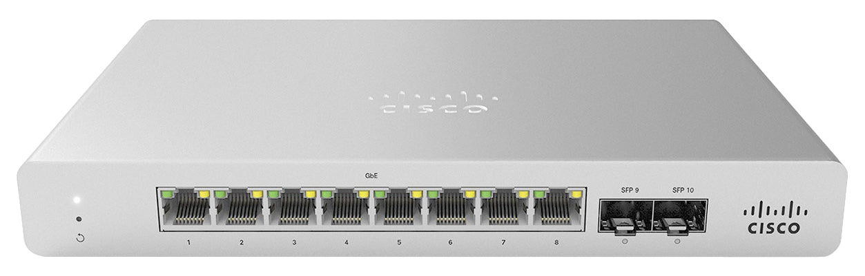 Switch Cisco Meraki 8 Puertos Administrable Desde Nube (Requiere Licenciamiento Obligatorio)