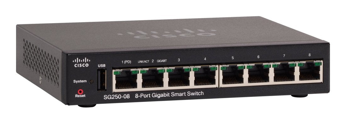 Switch Cisco Sg250-08-K9-Na 10U/100/1000