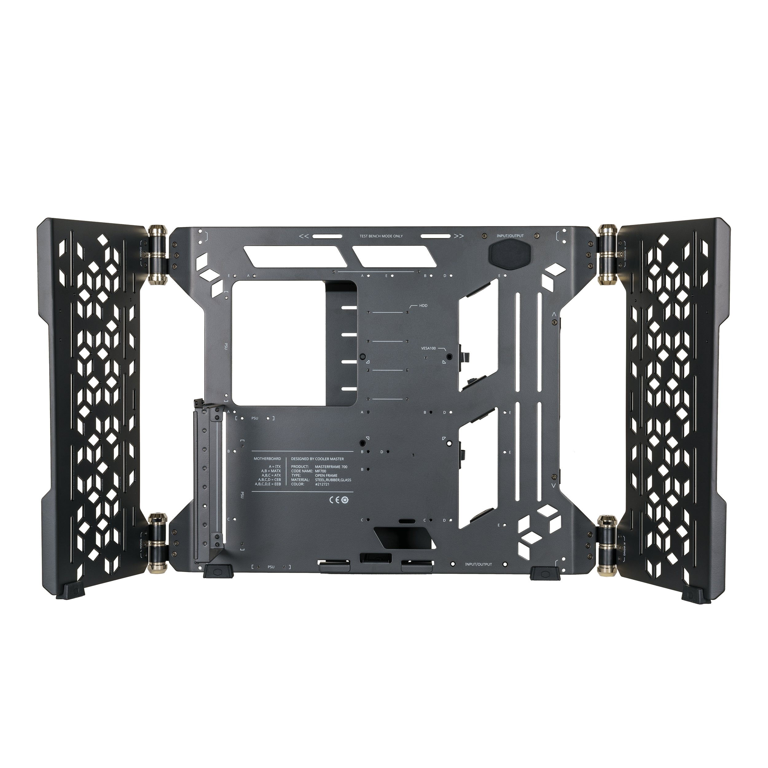 Gabinete Cooler Master Mcf-Mf700-Kgnn-S00 Masterframe Con Ventana Full Tower