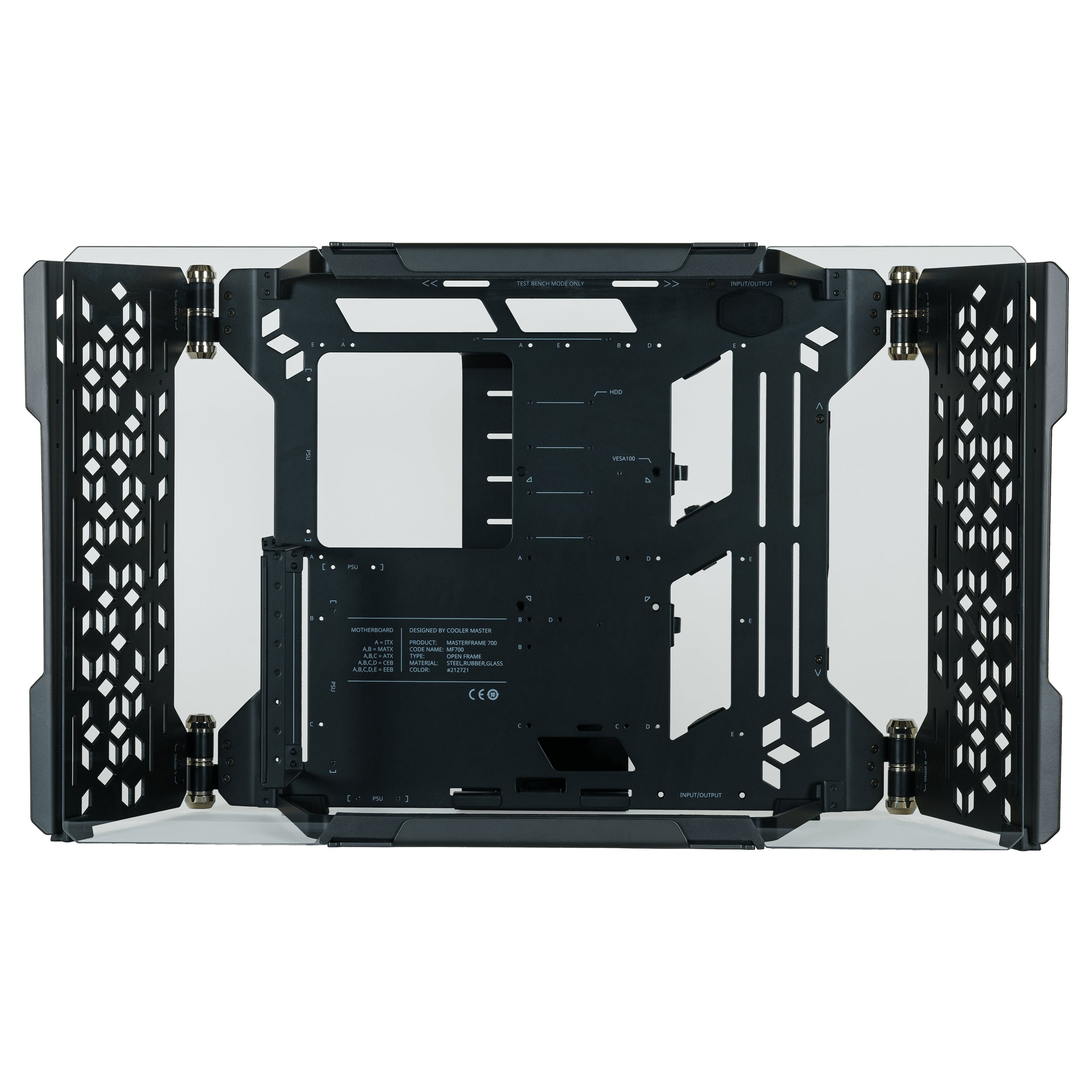 Gabinete Cooler Master Mcf-Mf700-Kgnn-S00 Masterframe Con Ventana Full Tower