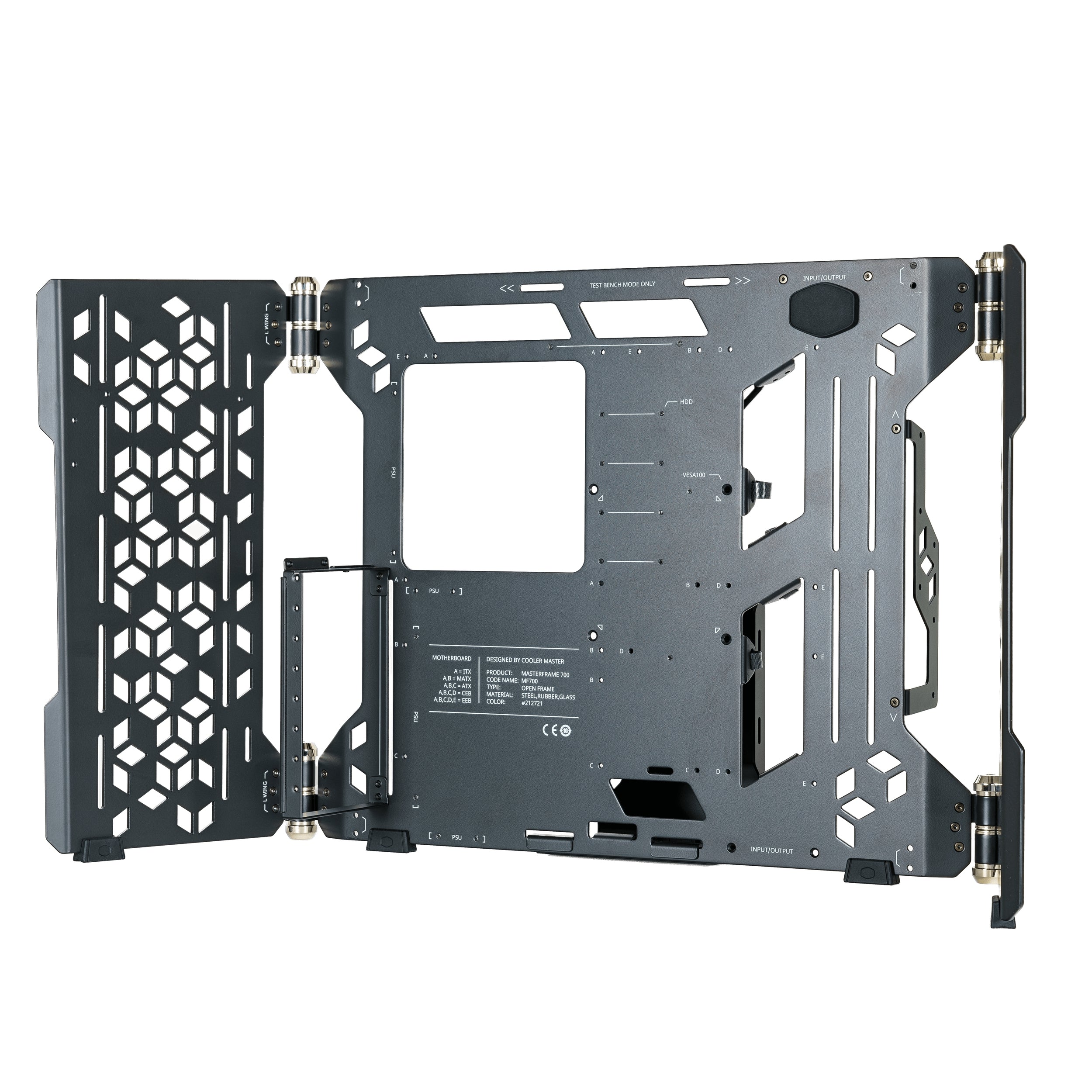 Gabinete Cooler Master Mcf-Mf700-Kgnn-S00 Masterframe Con Ventana Full Tower