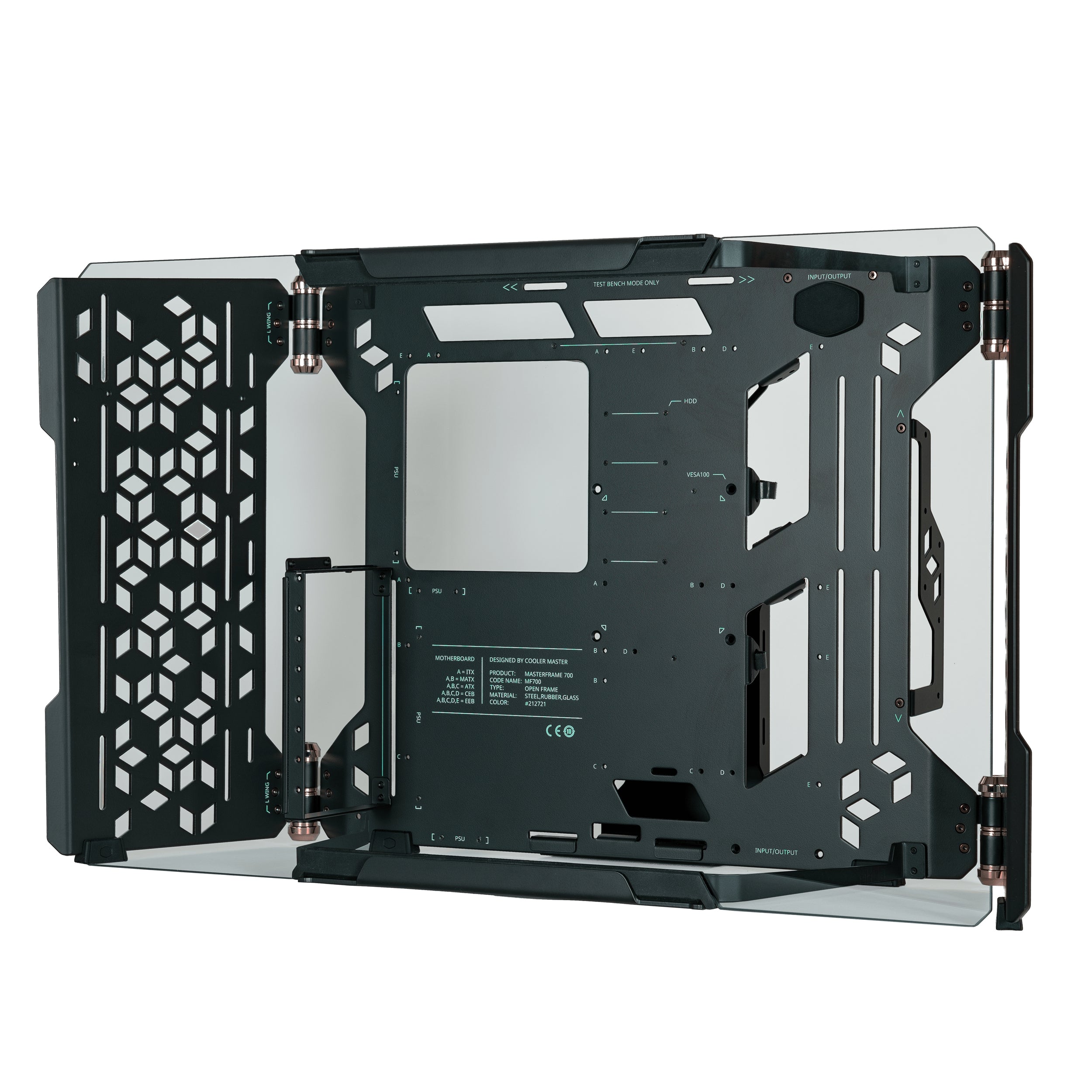 Gabinete Cooler Master Mcf-Mf700-Kgnn-S00 Masterframe Con Ventana Full Tower