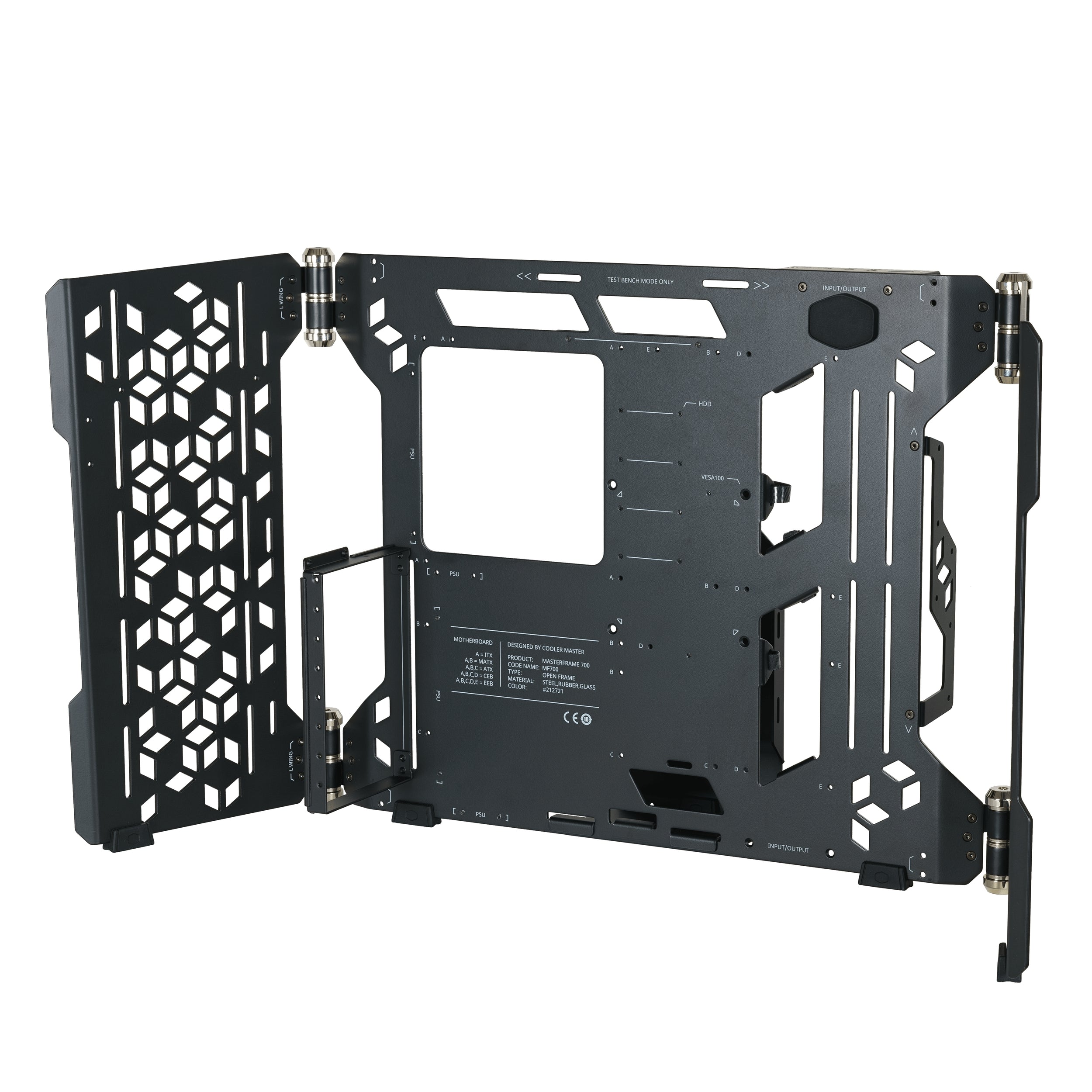 Gabinete Cooler Master Mcf-Mf700-Kgnn-S00 Masterframe Con Ventana Full Tower