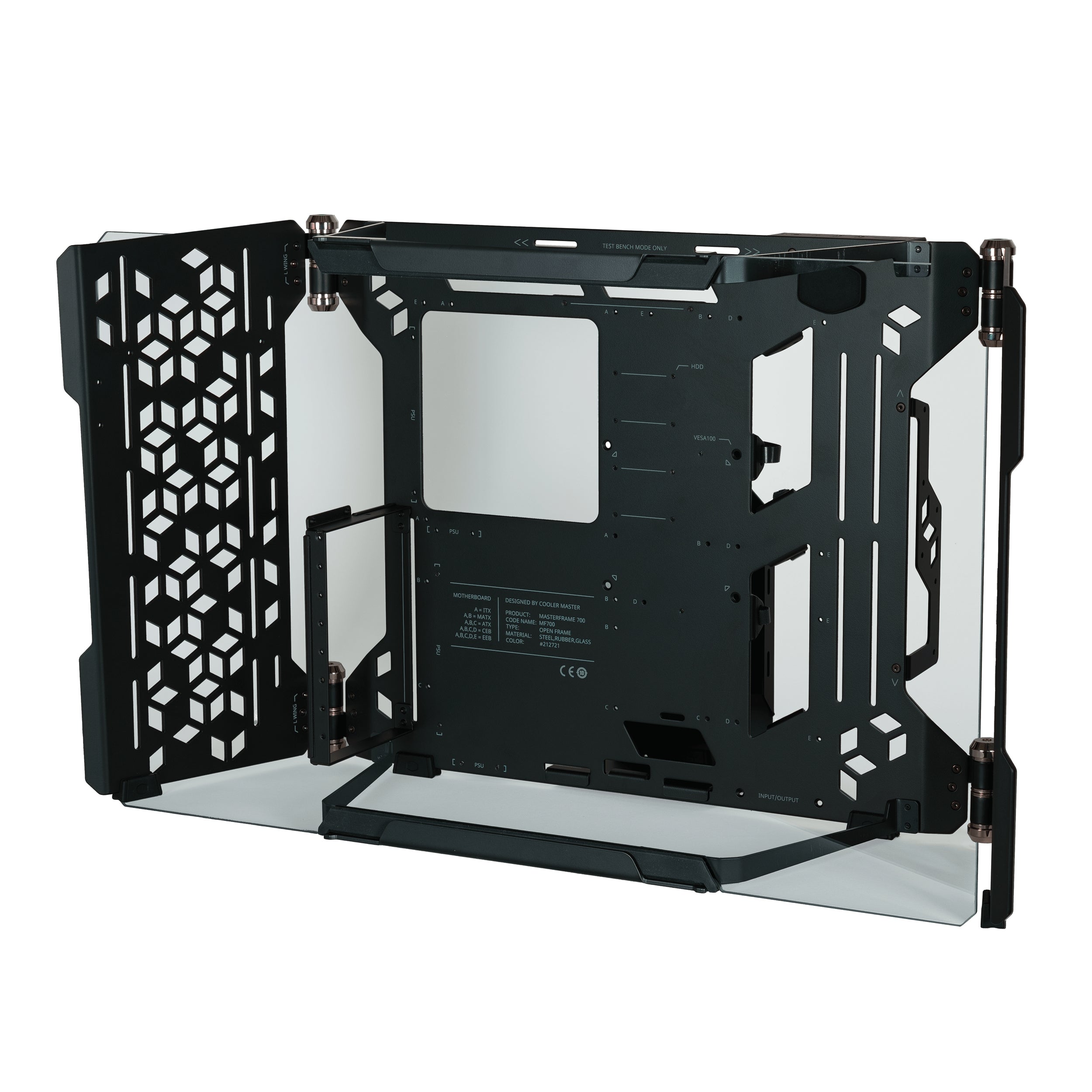 Gabinete Cooler Master Mcf-Mf700-Kgnn-S00 Masterframe Con Ventana Full Tower