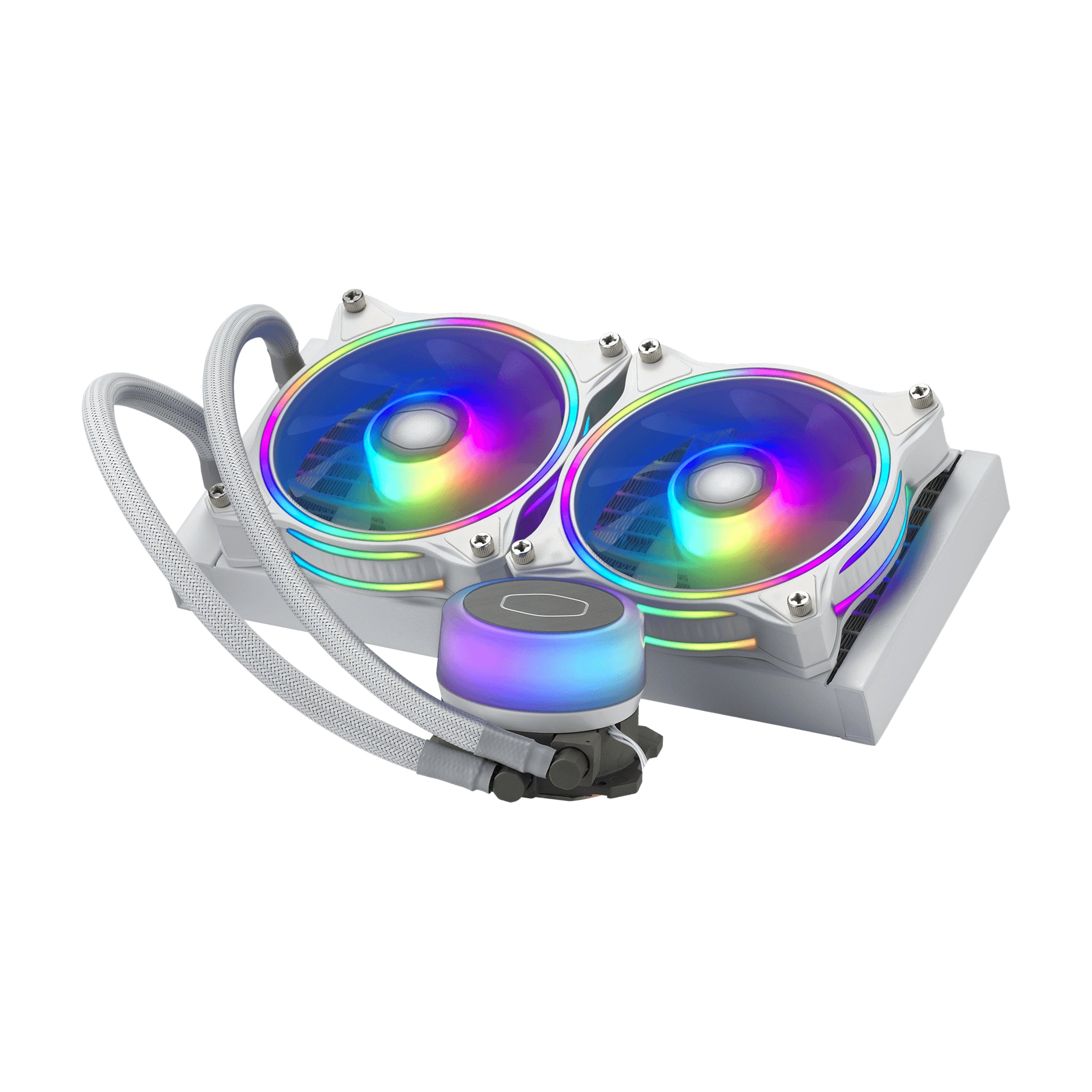 Enfriamiento Cooler Master Mlx-D24M-A18Pw-R1 Masterliquid Ml240 Ilusión White Edition Líquido Para Cpu 2X 120Mm 650-1800Rpm Ventiladores