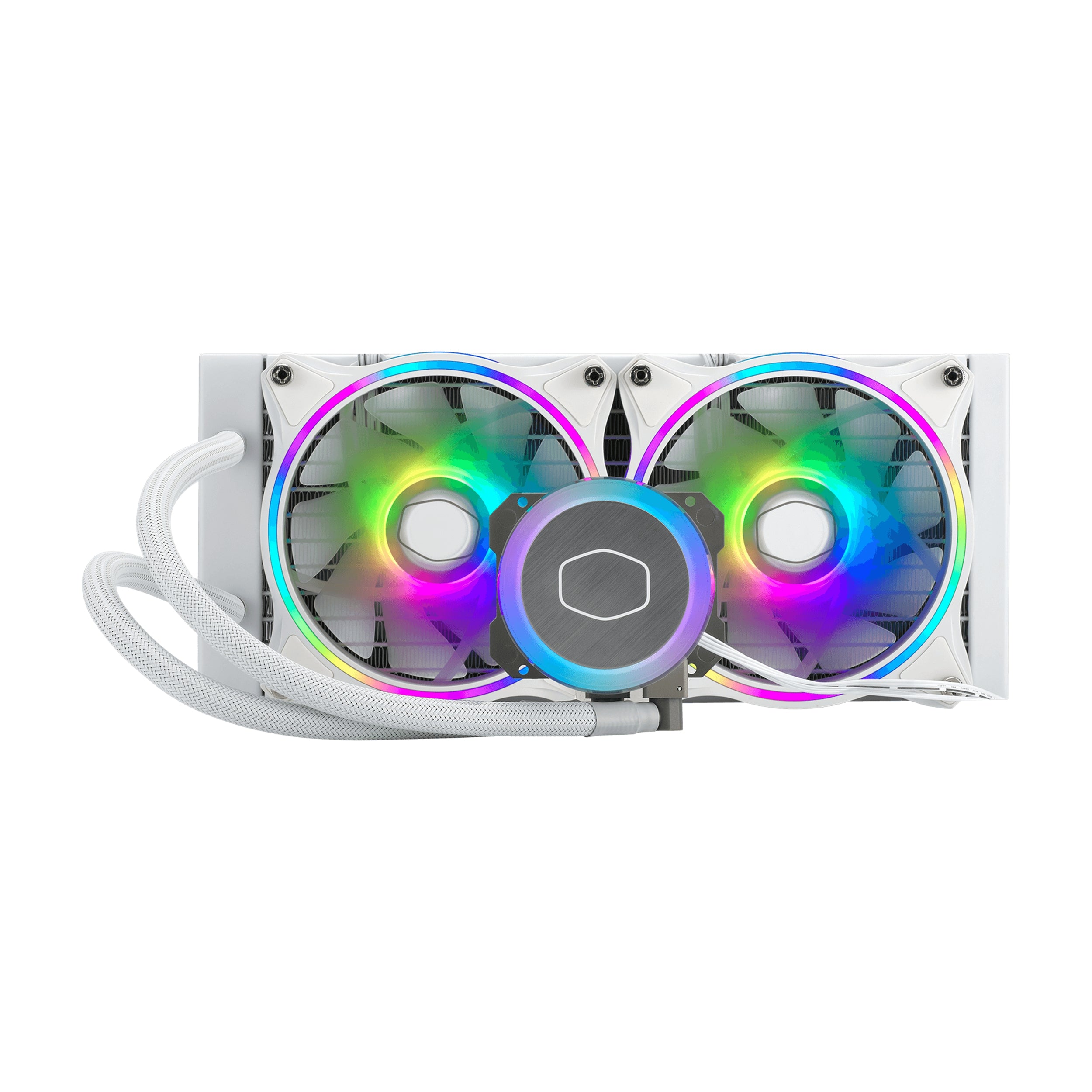 Enfriamiento Cooler Master Mlx-D24M-A18Pw-R1 Masterliquid Ml240 Ilusión White Edition Líquido Para Cpu 2X 120Mm 650-1800Rpm Ventiladores