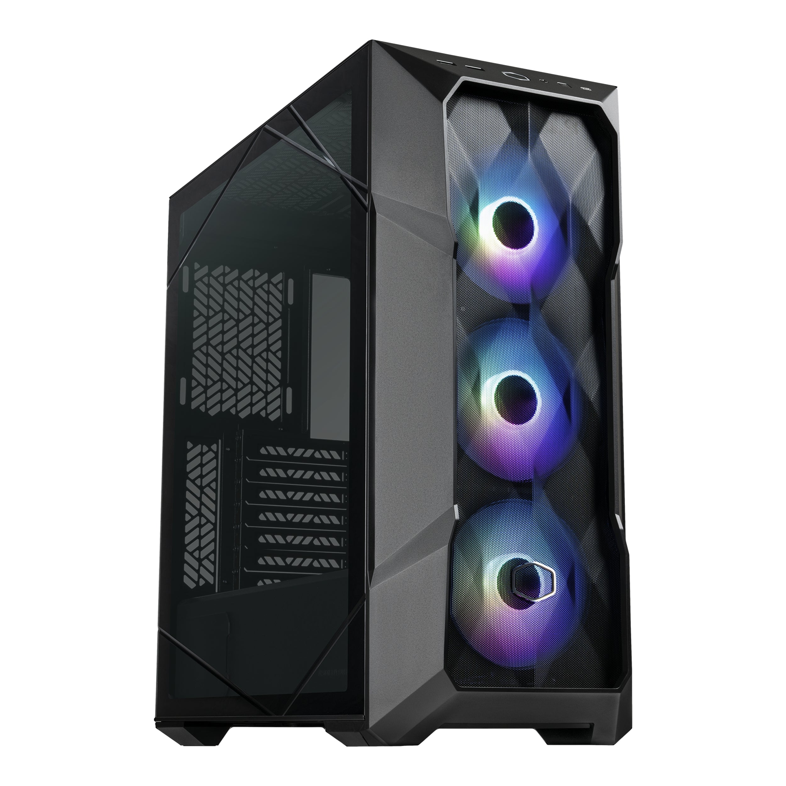 Gabinete Cooler Master Masterbox 500 Con Ventana Rgb, Midi-Tower, Mini-Itx/Micro-Atx/Atx/E-Atx, Negro