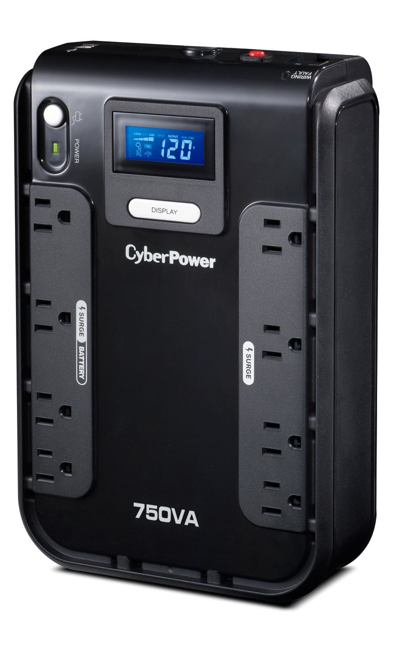 No Break / Ups  Cyberpower Lcd Inteligente 750 Va 420 Watts 3 Años De Garantia En Pila Y Equipo