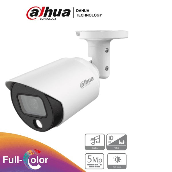 Cámara Dahua Bala F.Color De 5 Mp/Metal (Dh-Hac-Hfw1509Tn-A-Led-0360B)