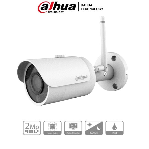 Camara Ip Bullet Wifi 2 Mpx/Lente De 2.8 (Dh-Ipc-Hfw1235Sn-W-0280B-S2)