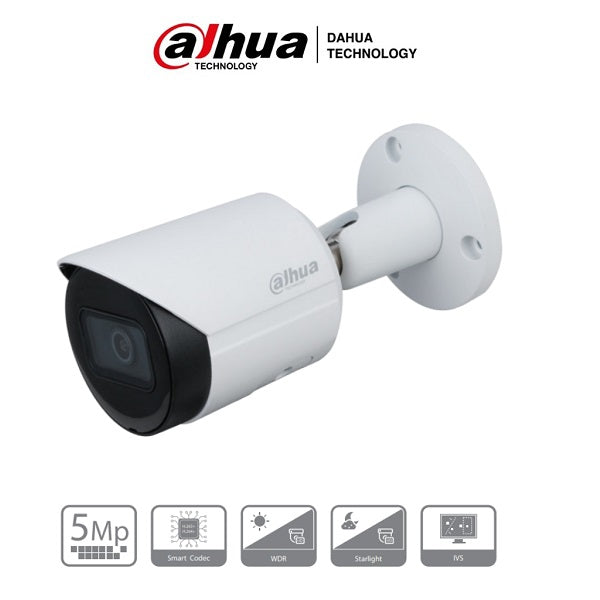 Cámara Dahua Ip Bala 5 Mp/Metalica (Dh-Ipc-Hfw2531Sn-S-0280B-S2)