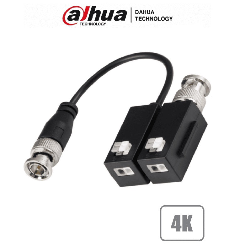 Par De Transceptores Dahua 4K-8Mp/ Hdcvi/Tvi/Ahd/Cvbs(Dh-Pfm800B-4K)