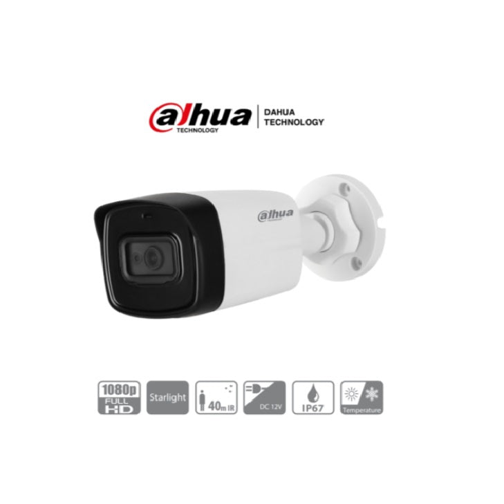 Camara Bala Dahua 1080P Tvi 2.8 Mm Ip67 (Dh-Hac-Hfw1230Tln-0280B)