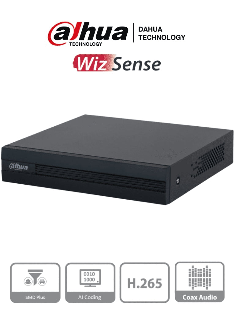 Dahua Dvr De 8 Canales 1080P Lite Wizsense 8 Canales+2 Ip Dht0360008