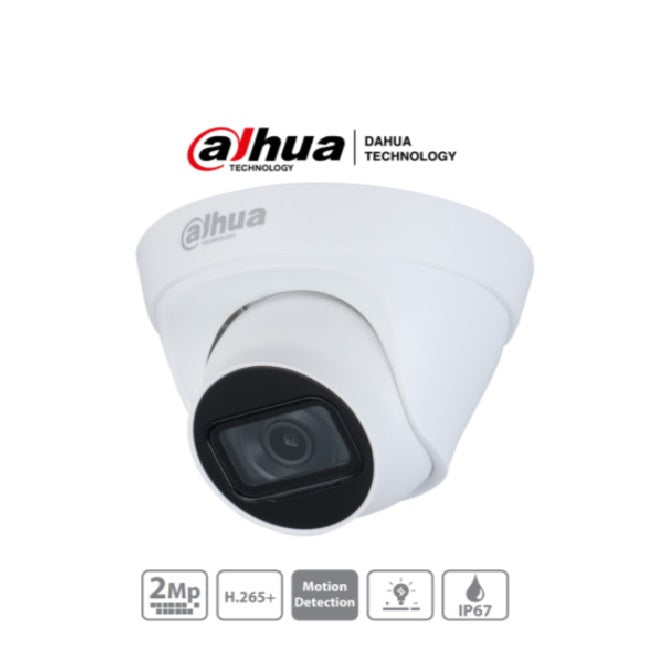 Camara Dahua Domo 2 Mp/Apet/Lente 2.88/Ir 30 Mt/Ip67 (Dh-Ipc-Hdw1230T1N-0280B-S4)