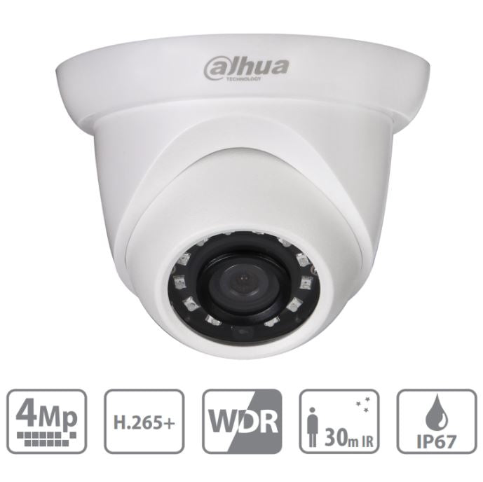 Camara Dahua Ip Hdw1431S Domo 4 Mp H.265/Wdr Real/Ip67/ Poe (Dh-Ipc-Hdw1431Sn-0280B-S4)