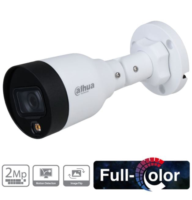 Camara Bala Dahua Ip 2Mp Poe Full Color (Hfw1239S1-Led-S4)