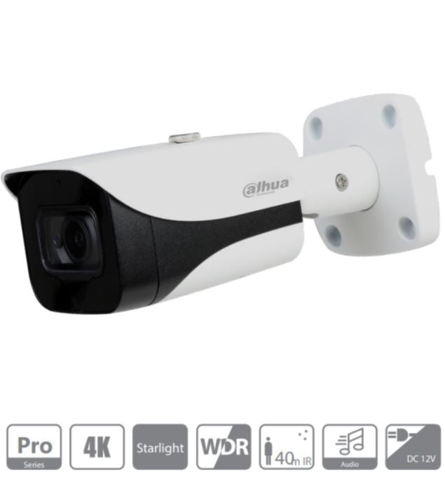 Camara Bala Dahua 4K Starlight 8Mp Ir De 40M Ip67 (Hfw2802E-A-036)