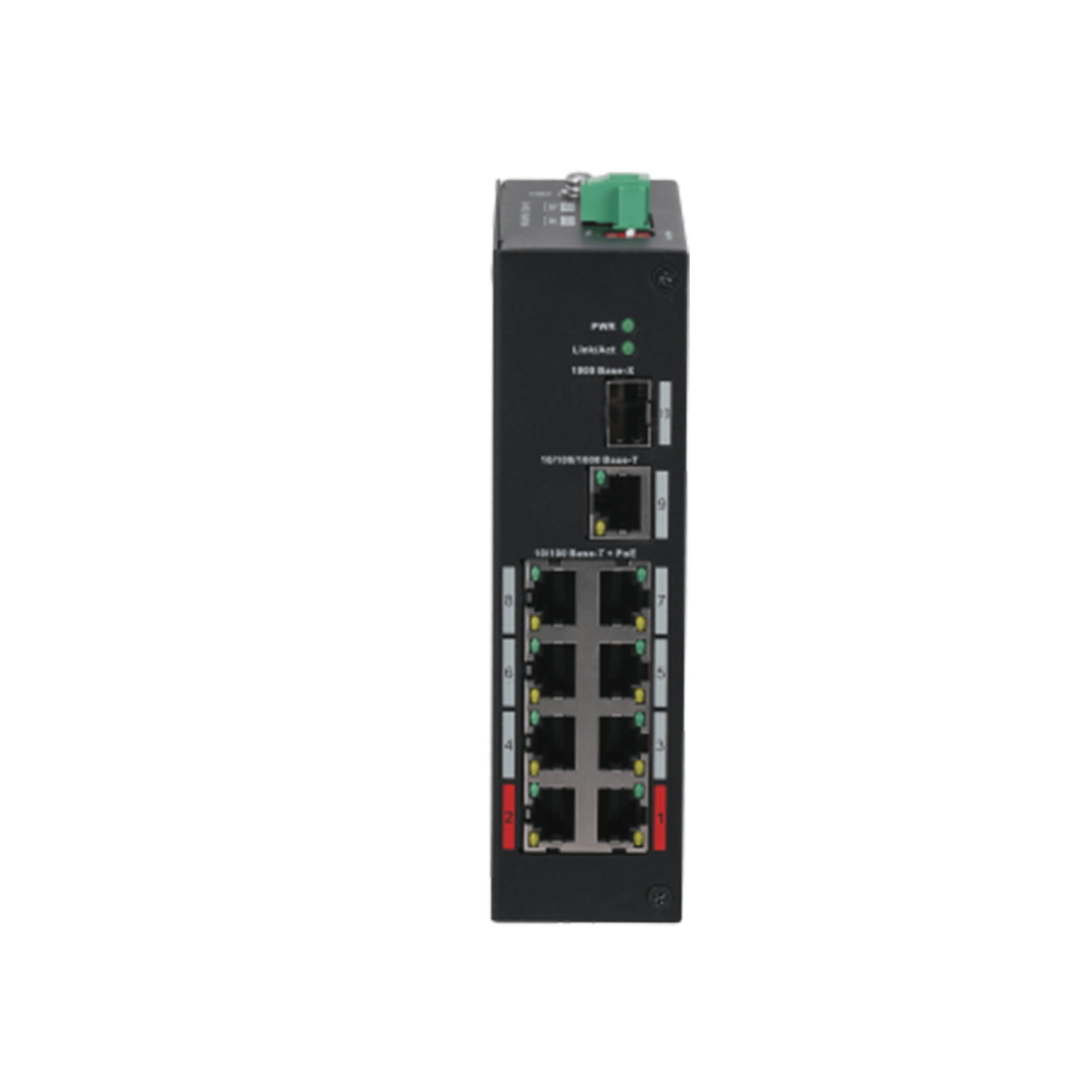 Switch Poe Dahua 8 Puertos / 1 Puerto Uplink Sfp / 1 Puerto Uplink Ethernet Gigabit / 96W / Switching 7.6G