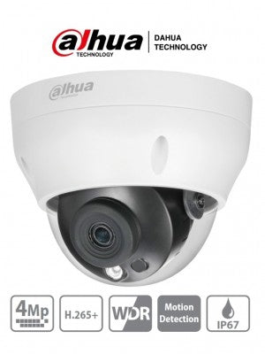 Cámara Ip Domo Dahua Technology Dh-Ipc-Hdpw1431R1N-0280B-S4 Ipc-Hdpw1431R1-S4 Camara De Megapixeles/ Lente 2.8Mm/ Ir 30 Mts/ H.265/ Wdr Real/ Ip67/ Poe/ 3D Dnr/ Hlc