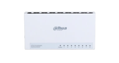 Switch Dahua Technology Dh-Pfs3008-8Et-L-V2 Para Escritorio Puertos Fast Ethernet 10/100 Capa Switching 1.6 Gbps Velocidad De Reenvio Paquetes 1.19 Mbps