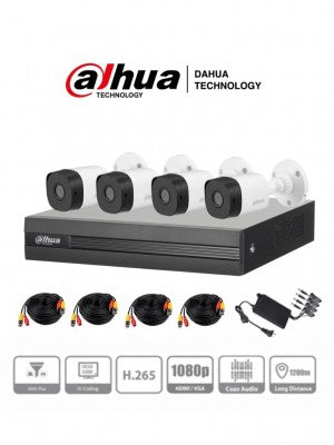 Kit De Videovigilancia Dahua Technology Dh-Kit/Xvr1B04-I/4-B1A21N-0360B 1920 1080 Pixeles