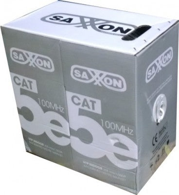 Bobina De Cable Saxxon Outp5Ecca305Bc M Cat5E Blanco Cableado Por Utp Interior